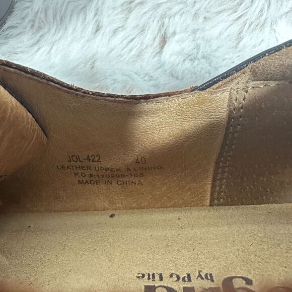 Alegria Joleen Brown Tooled Floral Leather Casual Comfort Nursing Size 40 9.5/10 - Picture 9 of 10